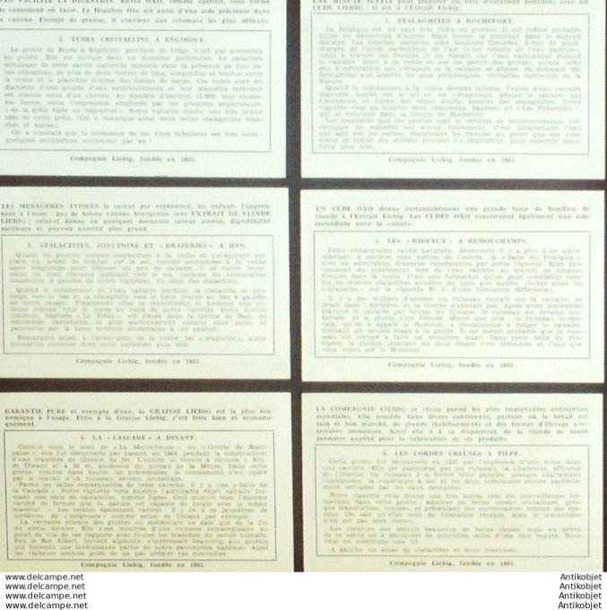 Chromo Liebig Sang 1361 Belgique les grottes (1937)