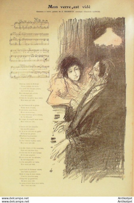 Gil Blas 1895 n°14 Henry KIST ANATOLE LANCEL Jean RICHEPIN LAURENS