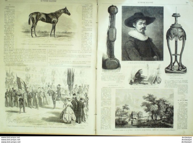 Le Monde illustré 1865 n°427 Belgique Phillipeville Algérie Tacamburo El Kantara Biskra Outaia