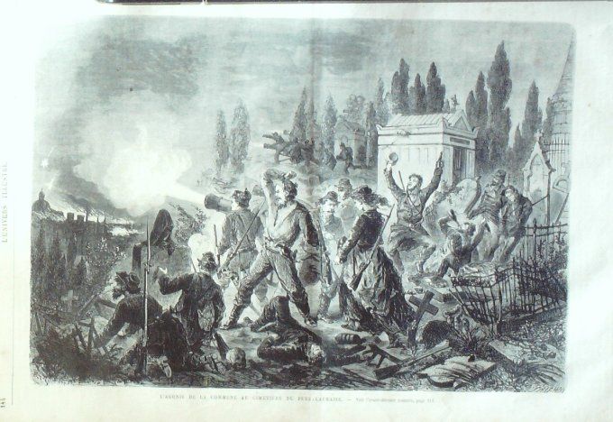 L'Univers illustré 1871 # 849 Brest (29) Vosges (88) poste de Hulans Belfort (90)