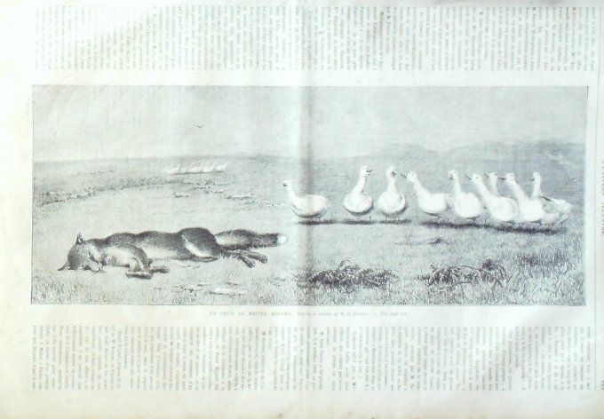 L'Univers illustré 1871 # 849 Brest (29) Vosges (88) poste de Hulans Belfort (90)