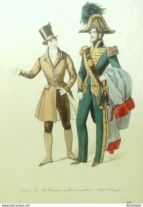 Gravure La mode 1836 # 496 (aquarelle old Fashion plate)