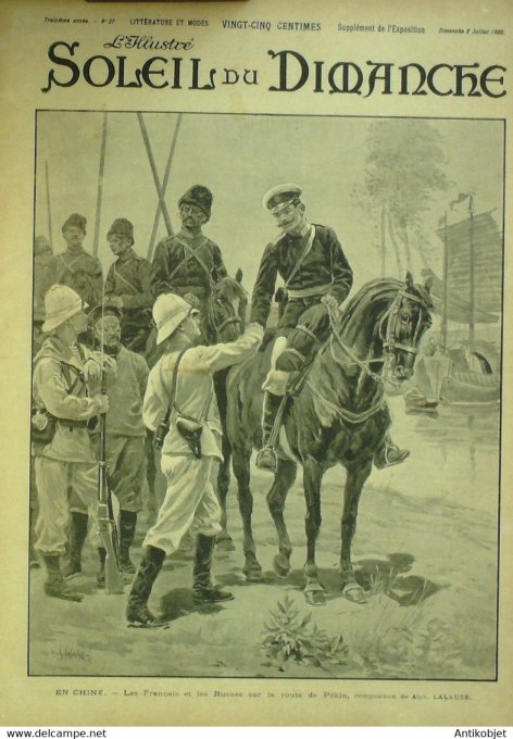 Soleil du Dimanche 1900 n°27 Chine Li Hung Chang Ching Egypte Khédive Abbas II