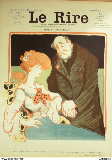 Le Rire 1906-04- 7 # 166 Journal humoristique Ed.Originale Campagne electorale