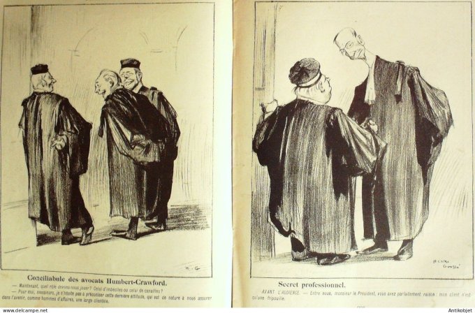 L'Assiette au beurre 1902 #  60 Les Avocats Henri Gousse