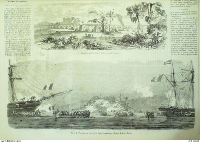 Le Monde illustré 1859 n° 85 Cochinchine Brésil Rio-Janeiro St-Domingue Sylphide