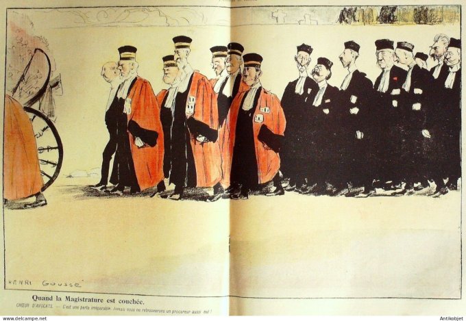 L'Assiette au beurre 1902 #  60 Les Avocats Henri Gousse