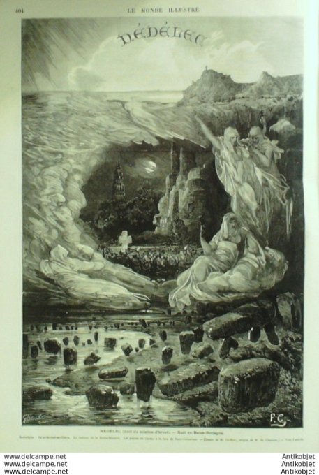 Le Monde illustré 1874 n°924 Nédélec (29) Berlin procès d'Arnim nouvel Opéra