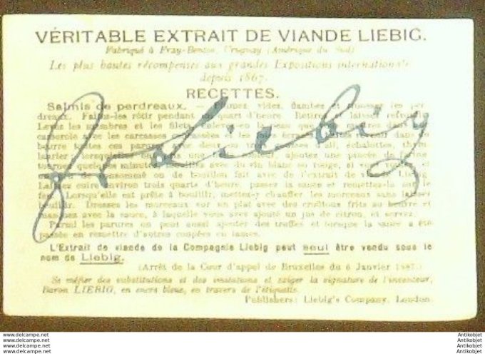 Chromo Liebig Sang  192 Christophe Colomb 4 (1887)