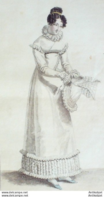 Costume Parisien 1818 # 1739 Pélerine en fichu capote