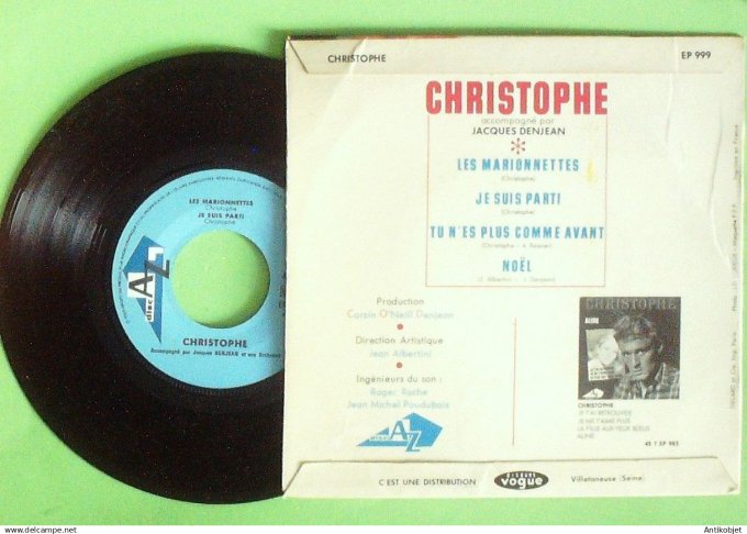 Christophe 45T EP Les marionnettes 1965