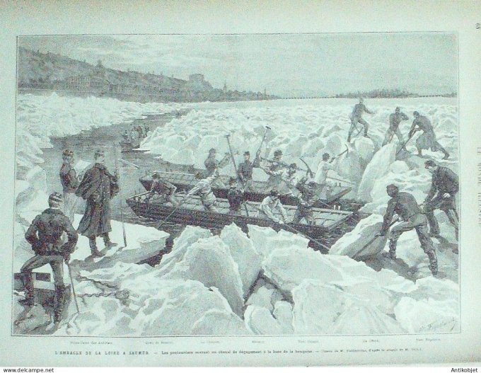 Le Monde illustré 1880 n°1192 Saumur (49) île Offard & Souzay Cannes (06)