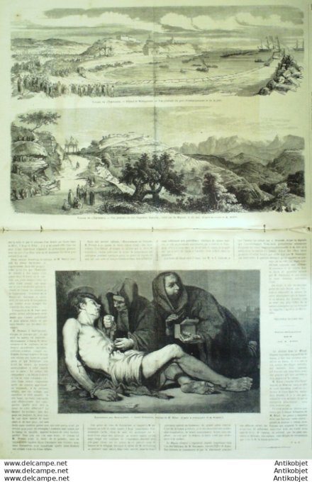 Le Monde illustré 1865 n°426 Algérie Oran Agnoum Dar El Razi Merdj El Souel Montaganem