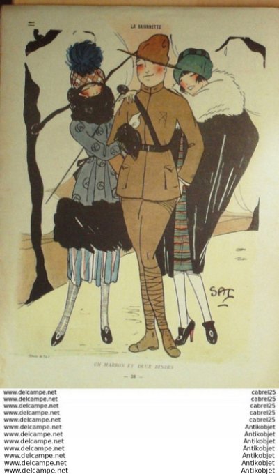 La Baionnette 1919 # 184 (Nouveaux Rois Mages) Robinson Bofa Sat Colombier