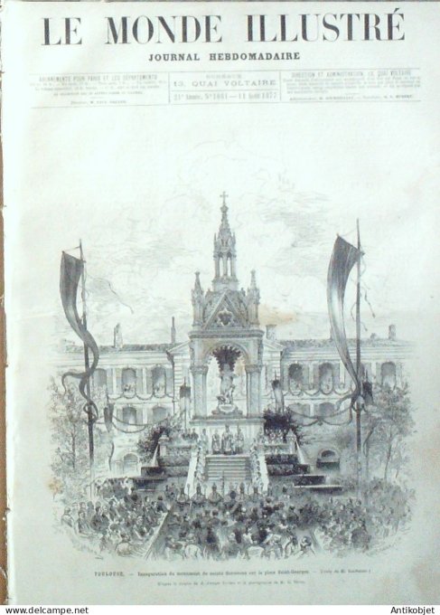 Le Monde illustré 1877 n°1061 Bourges (18) Roumanie Tirnova