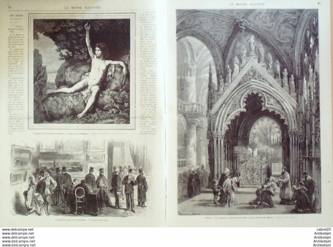 Le Monde illustré 1873 n°822 St-Etienne-du-Mont (62) Ecole Polytechnique La Bible Espagne Madrid