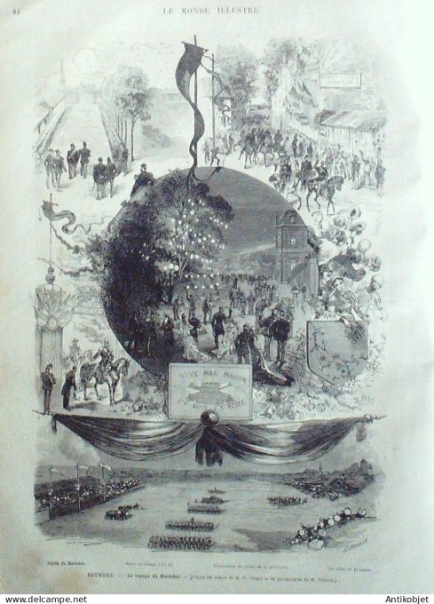 Le Monde illustré 1877 n°1061 Bourges (18) Roumanie Tirnova