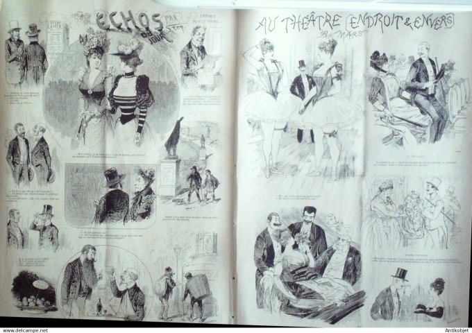 La Mode illustrée journal 1910 n° 42 Toilettes Costumes Passementerie