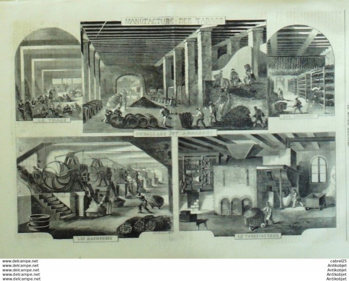 Le Monde illustré 1860 n°155 Maroc Tetuan Alcasabah Tourane Osaja Russie Choura Daguestan