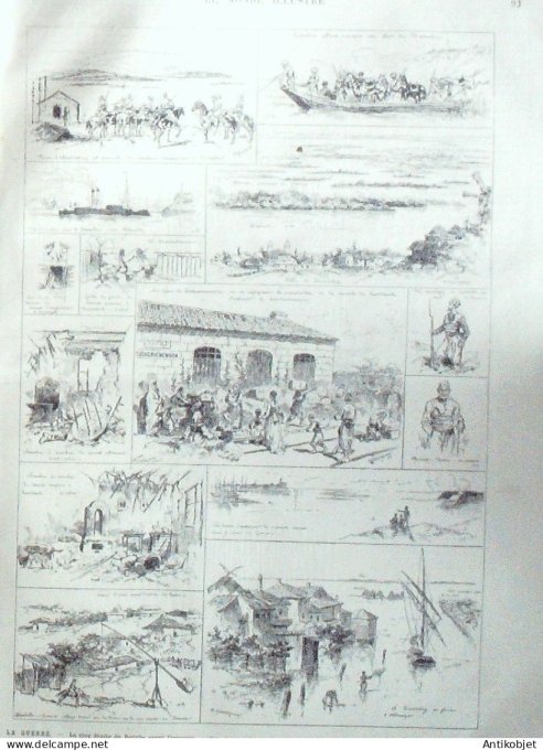 Le Monde illustré 1877 n°1061 Bourges (18) Roumanie Tirnova