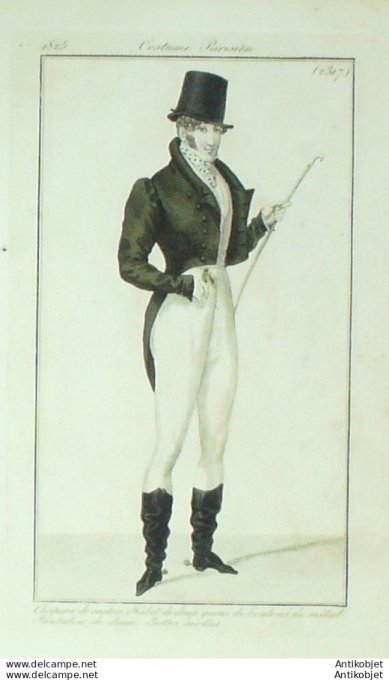 Costume Parisien 1825 # 2317 Habit de drap homme