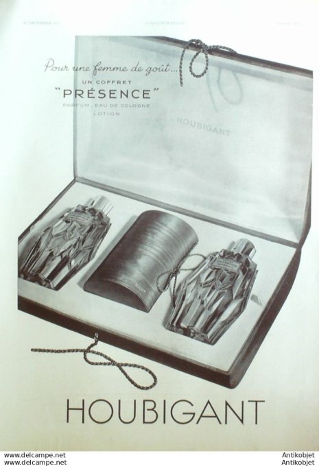 Publicite Cosmetique Houbigant 1934