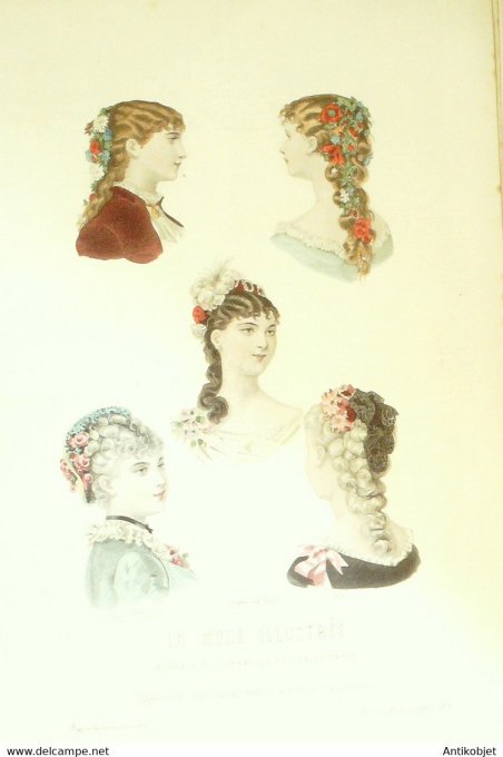 Gravure de mode La Mode illustrée 1883 n°02 (Maison Boutin)