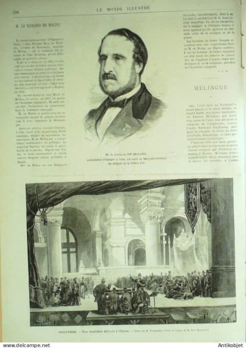Le Monde illustré 1874 n°939 Angleterre Hyde-Park Tichborn Fontainebleau (77)