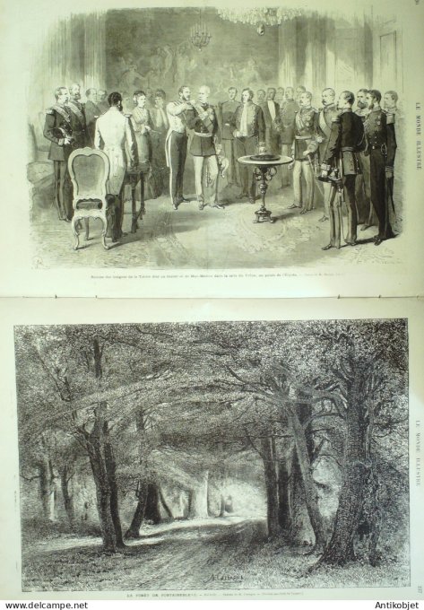 Le Monde illustré 1874 n°939 Angleterre Hyde-Park Tichborn Fontainebleau (77)