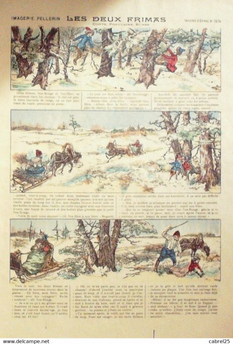 Les Deux Frimas (Pellerin d'epinal)