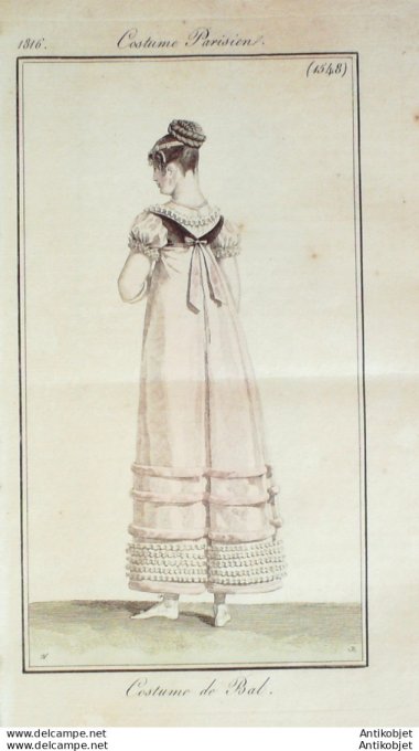 Costume Parisien 1816 # 1548 Costume de bal