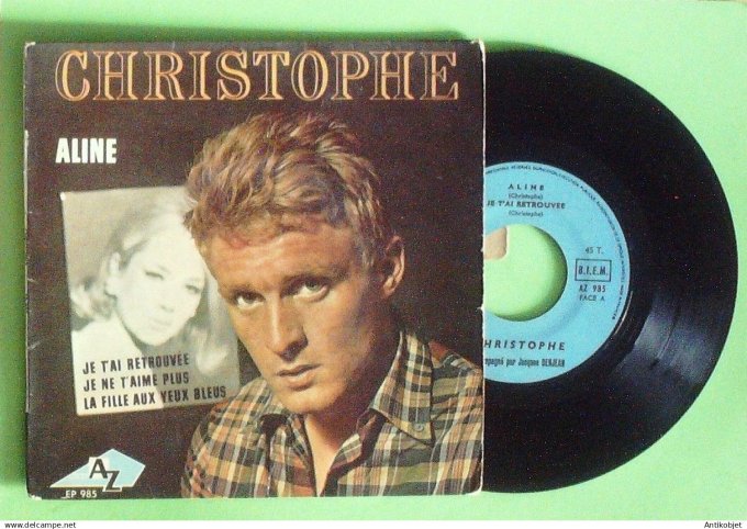 Christophe 45T EP Aline (languette) 1965