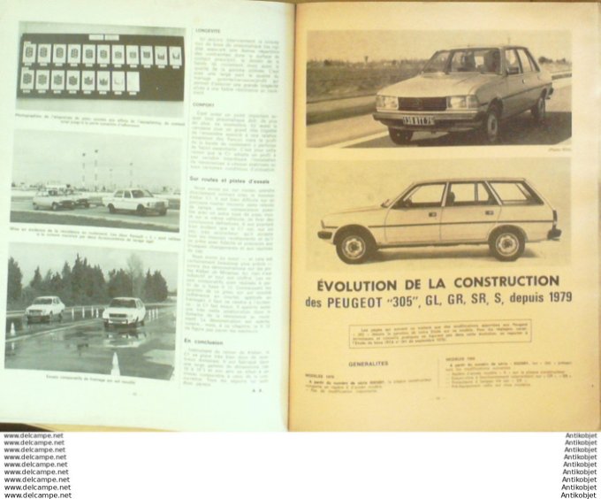 R.T Automobile Talbot Samba Peugeot 305 Volkswagen Polo Audi 50   # 422