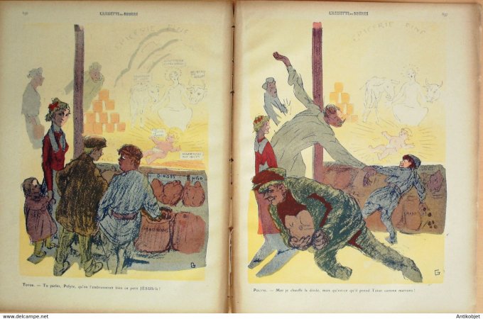 L'Assiette au beurre 1910 # 508 Messes de minuit et Réveillons Grandjouan Delannoy