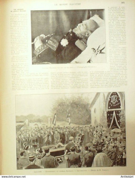 Le Monde illustré 1897 n°2114 Soudan Tombouctou Suède Stockholm Oscar II Siam Bayonne (64) Hongrie B