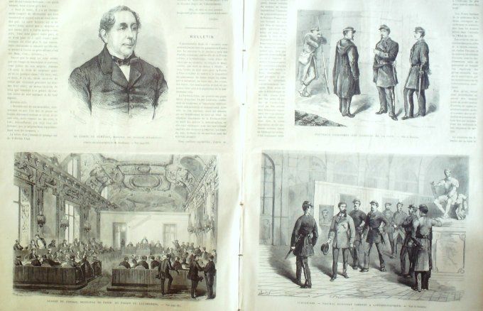 L'Univers illustré 1871 # 855 Bourges (18) Versailles (78) Paris insurgés Issy (92)