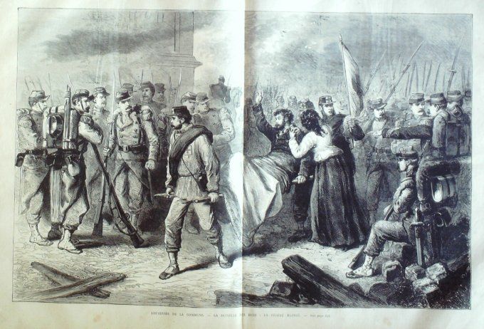 L'Univers illustré 1871 # 855 Bourges (18) Versailles (78) Paris insurgés Issy (92)