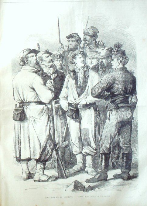 L'Univers illustré 1871 # 855 Bourges (18) Versailles (78) Paris insurgés Issy (92)