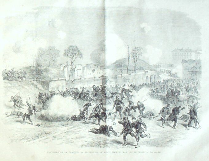 L'Univers illustré 1871 # 855 Bourges (18) Versailles (78) Paris insurgés Issy (92)