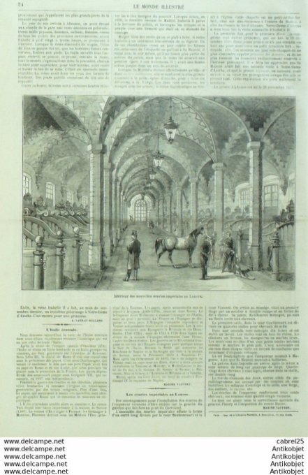 Le Monde illustré 1860 n°143 Marseille (13) Canal St Martin Ateliers Electrotype