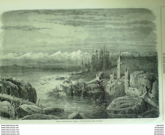 Le Monde illustré 1860 n°143 Marseille (13) Canal St Martin Ateliers Electrotype