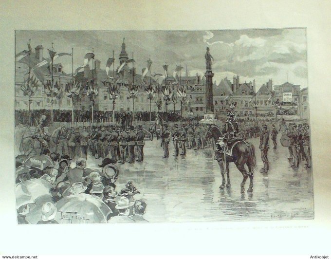 Le Monde illustré 1892 n°1855 Dahomey Ouémé Godomé-Zobbo Lille (59) Andrésy (78) Carmaux (81)