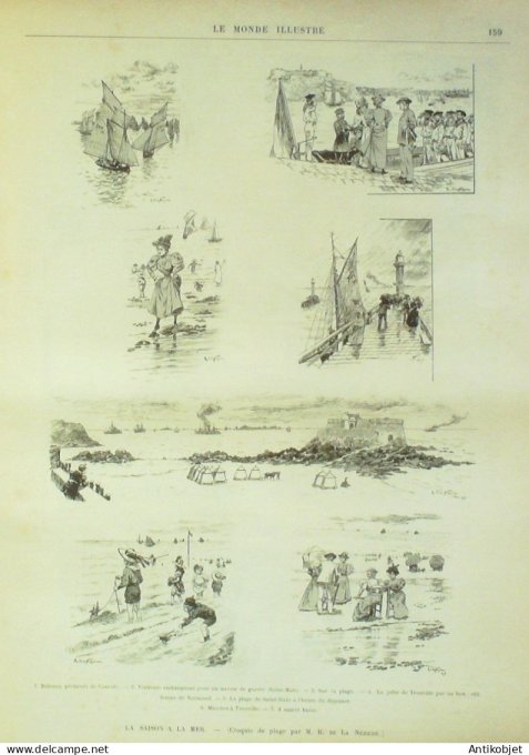 Le Monde illustré 1894 n°1954 Ecouen (95) Vaujours (93) Angleterre Stowe House