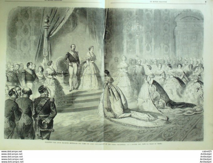 Le Monde illustré 1860 n°143 Marseille (13) Canal St Martin Ateliers Electrotype