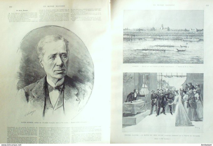 Le Monde illustré 1892 n°1855 Dahomey Ouémé Godomé-Zobbo Lille (59) Andrésy (78) Carmaux (81)