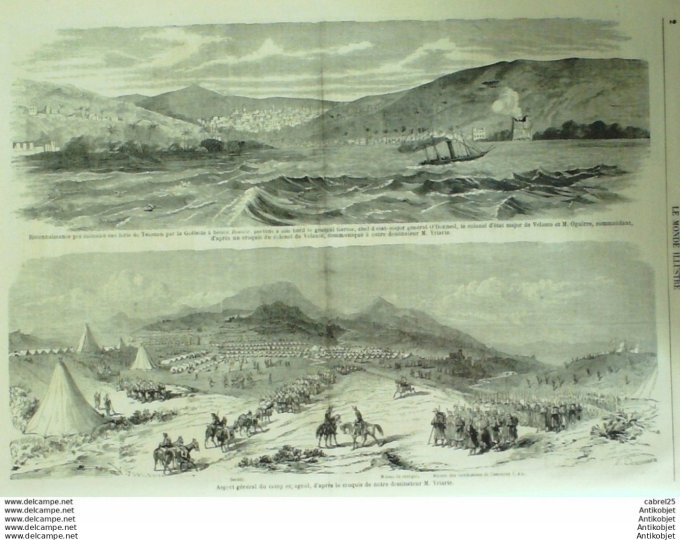 Le Monde illustré 1860 n°143 Marseille (13) Canal St Martin Ateliers Electrotype