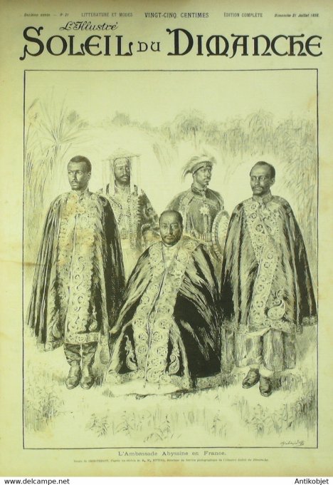 Soleil du Dimanche 1898 n°31 Ethiopie Abyssine Mont St Michel (50) St Etienne (42)