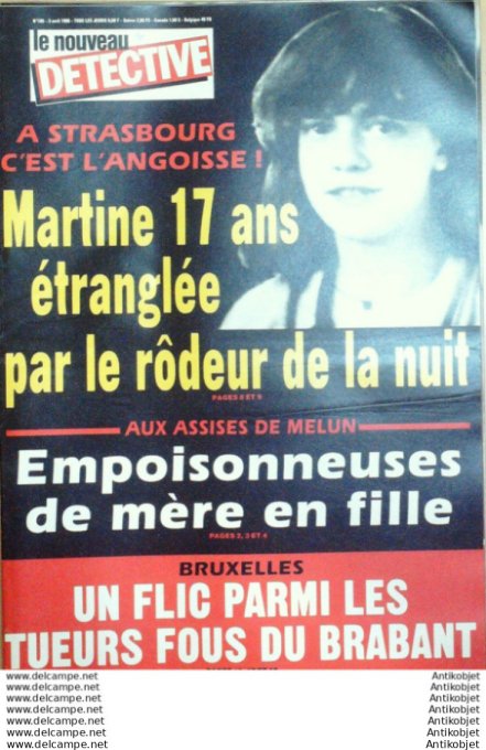 Détective 1986 # 185 Douarnenez Melun Strasbourg Compiègne Vesoul Avranches