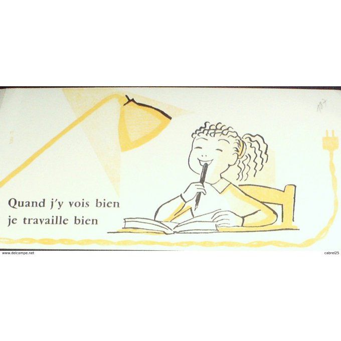 Buvard ELECTRICITE Ecolière