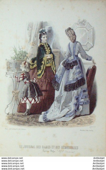 Journal des Dames Demoiselles 1871 #  979b